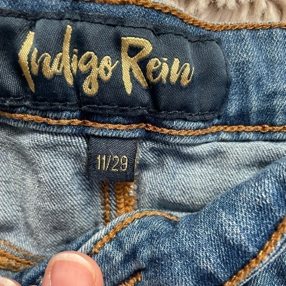 3/$30 Indigo rein Jean skirt - Picture 2 of 3